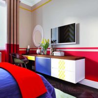 the idea of ​​a beautiful interior room in the style of pop art picture