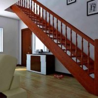 un exemple d'un style inhabituel d'escalier dans une image de maison honnête