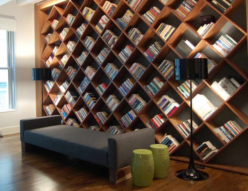 variant of the unusual interior shelves