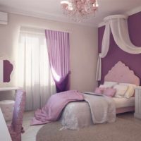 variant of a bright bedroom interior for a girl picture