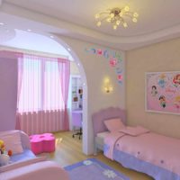An example of a bright bedroom interior for a girl picture