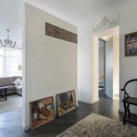the idea of ​​using partitions in the decor of an apartment photo