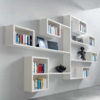 variant of a beautiful interior of shelves picture