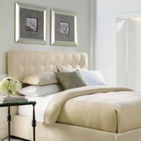 An example of a bright interior headboard picture
