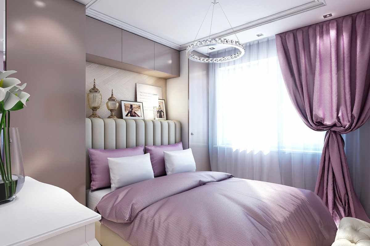 Un esempio di design luminoso di una camera da letto