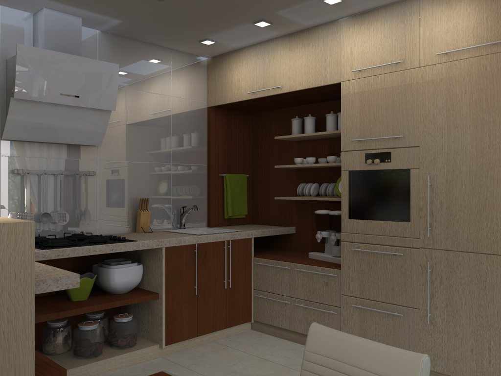 An example of an unusual kitchen style project
