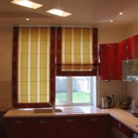 the idea of ​​a bright interior window in the kitchen picture
