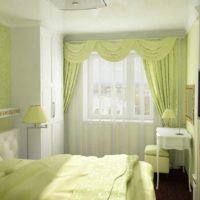 opzione di un progetto di design fotografico per camera da letto leggera