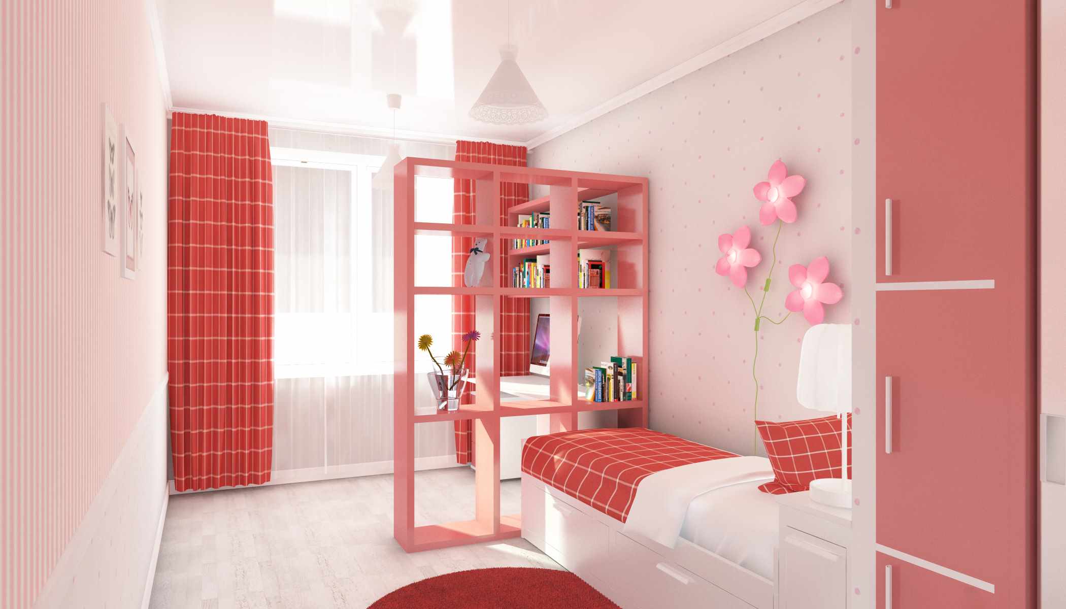 an example of an unusual style of a nursery for a girl