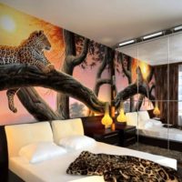 Design your bedroom wall with realistic murals