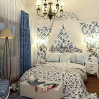 French style bedroom design 12 sq m
