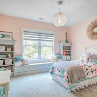an example of a beautiful style of a nursery for a girl photo