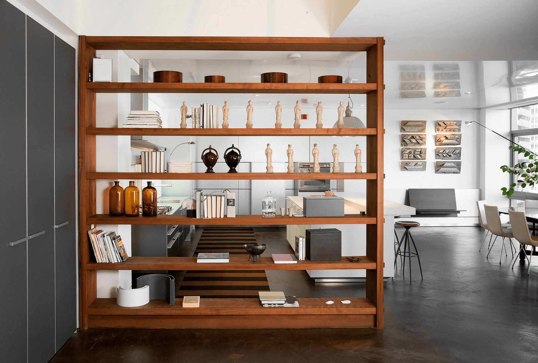 idea of ​​light shelf design