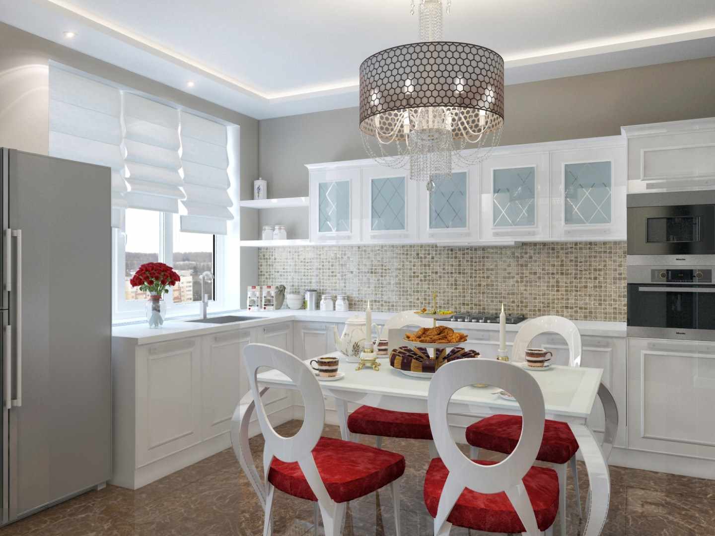 An example of a beautiful kitchen design project