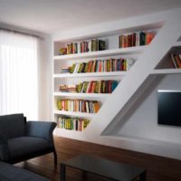 variant of unusual design of shelves photo