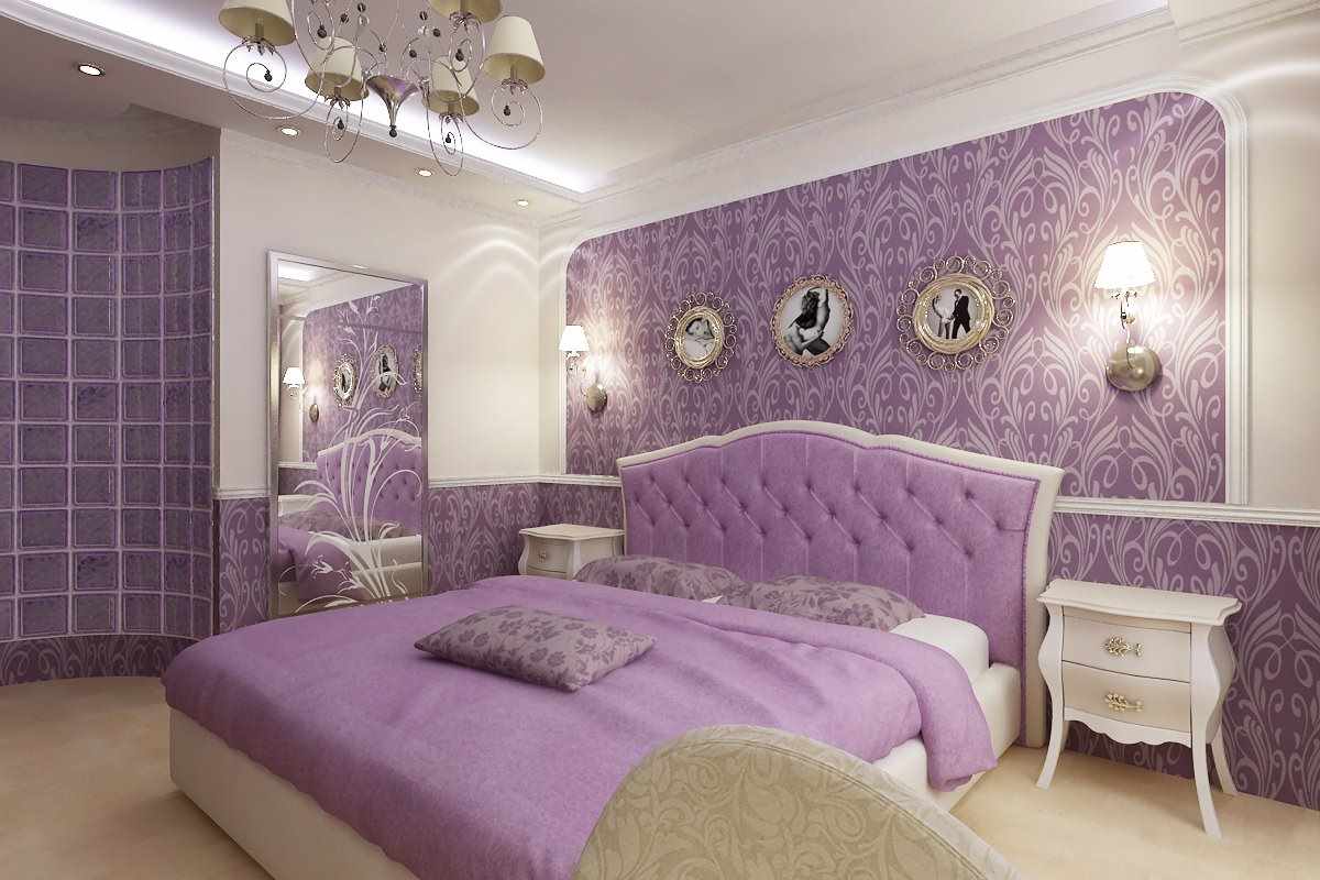 variant of the unusual style of the bedroom