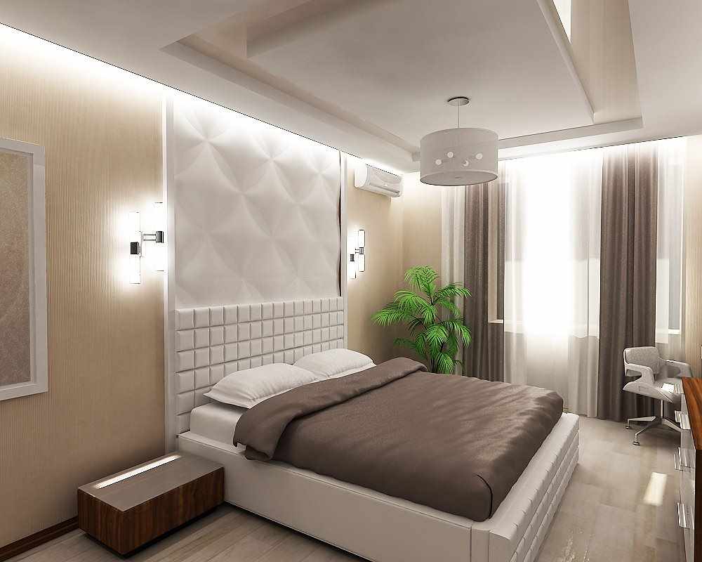 An example of a bright bedroom interior design