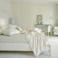 idea of ​​light decoration of the style of walls in the bedroom photo