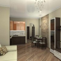 version of a beautiful style living room bedroom 20 meters photo