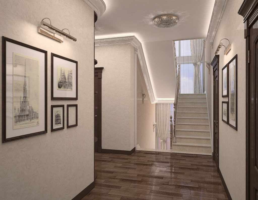 the idea of ​​a bright interior staircase