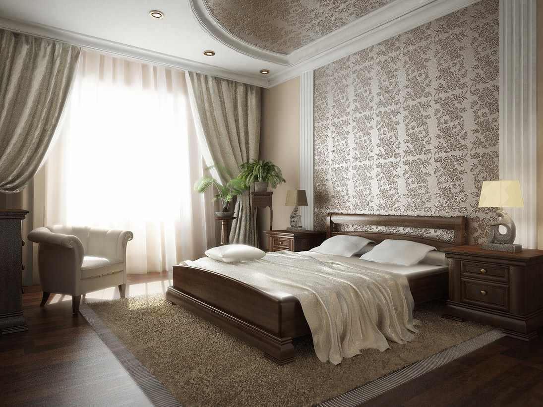 Un esempio di un brillante progetto di design della camera da letto
