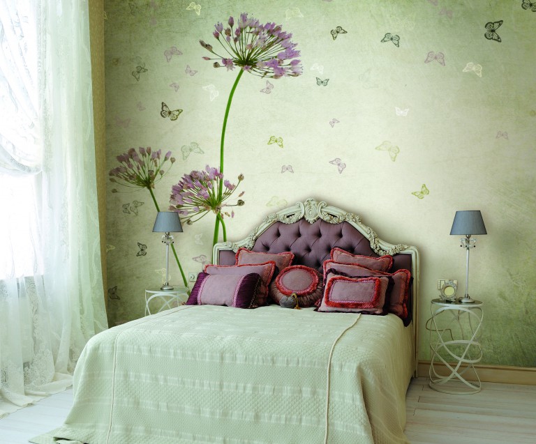 Wall mural Provence style bedroom interior