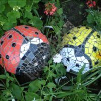 Ceramic Mosaic Ladybugs