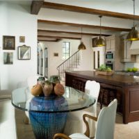 DIY kitchen-living room decor