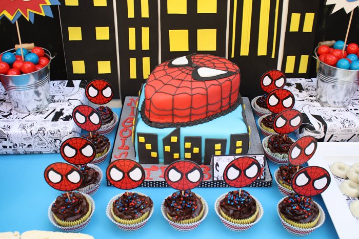 Spider-Man Baby Birthday Decoration