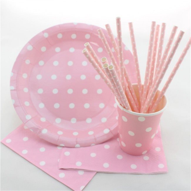 Children's disposable tableware with prints for a child’s birthday