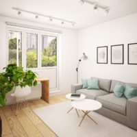 Design living room apartment series