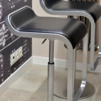 Designer chairs in the kitchen in a modern style
