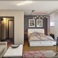 DIY one-room apartment modern design