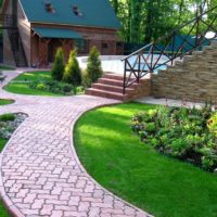 Concrete Tile Garden Paths