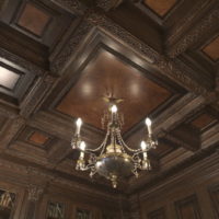 Plafond en bois classique