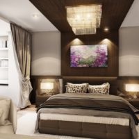 Brown shades in bedroom decoration for men