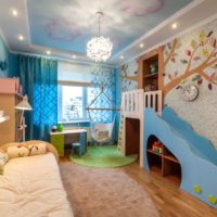 Brightly designed kids room