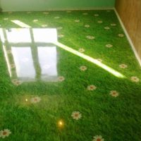 Floor in a room with 3D effect