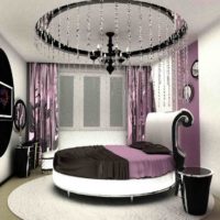 Round bed in bedroom design