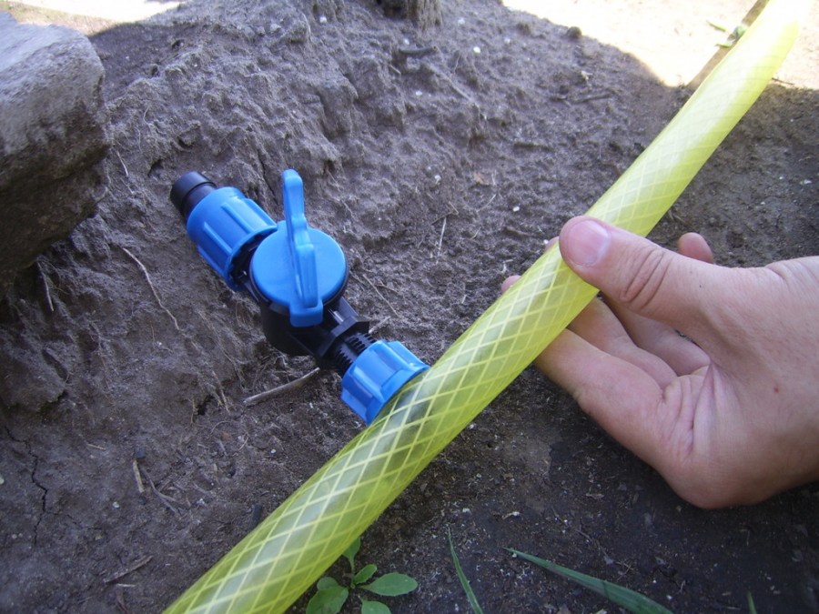 Drip irrigation system for the garden