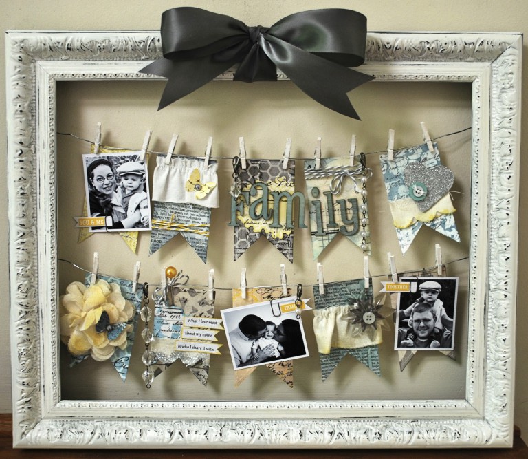 Do-it-yourself kitchen decorating with family photos