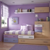 Lavender in the design of the children's room