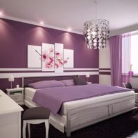 Spouse's bedroom in lavender color