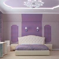 Bedroom decoration in lavender