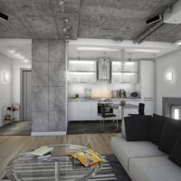 Colore grigio negli interni alla moda del soggiorno