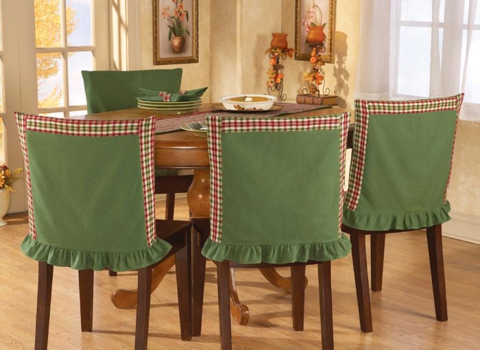 Do-it-yourself kitchen chair covers