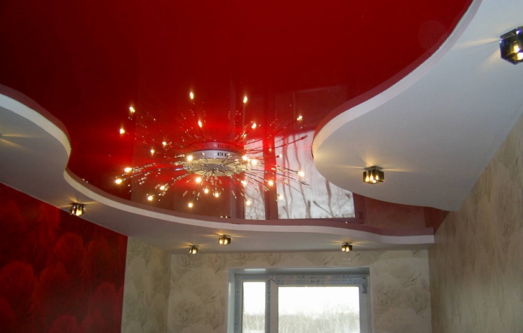 Stretch ceiling design spotlights