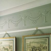 Embossed wallpaper for painting