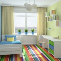 Children's room in bright colors