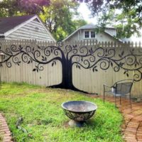 Bricolage décoration de la clôture